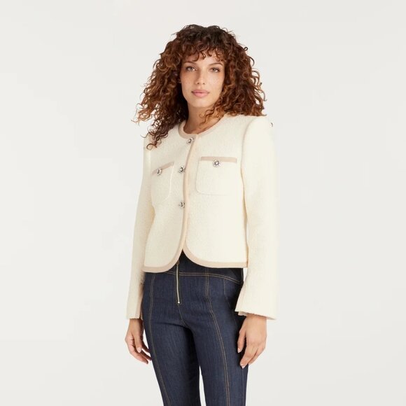 Cinq a Sept Junia Jacket 8 / Ivory - Picture 2 of 7